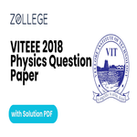 VITEEE 2018 Question Paper with Answer Key PDF for Physics ZPYP